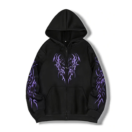 Mens Hooded Zipper Cardigan Sweatshirt