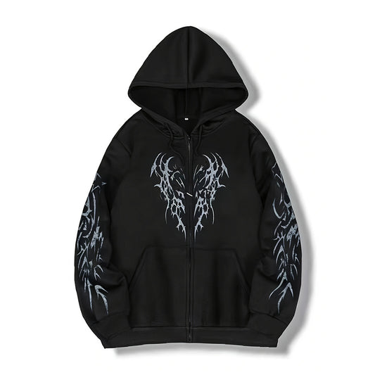 Mens Hooded Zipper Cardigan Sweatshirt
