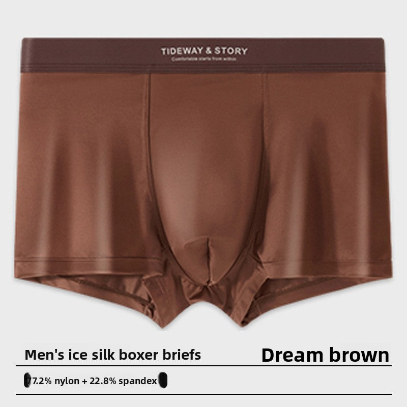 Mens Ice Silk Boxer Briefs
