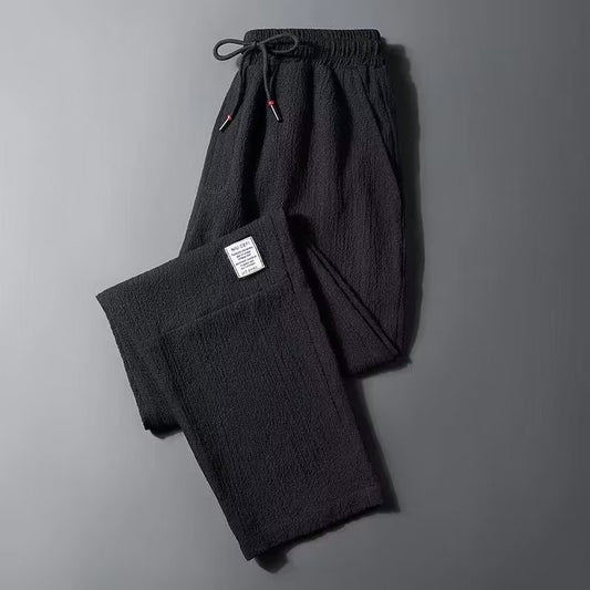 Mens Ice Silk Casual Trousers