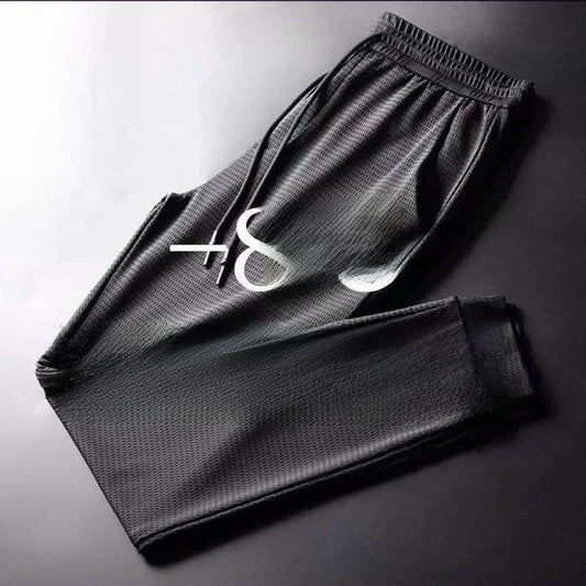 Mens Ice Silk Casual Trousers