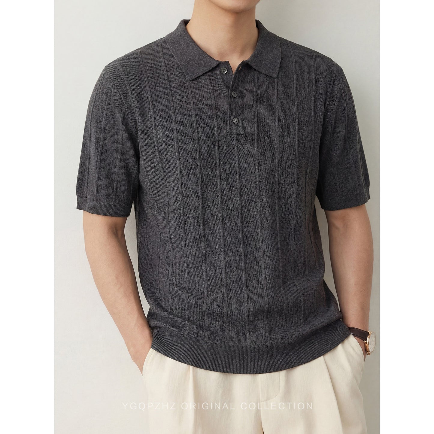 Mens Ice Silk Polo Shirt