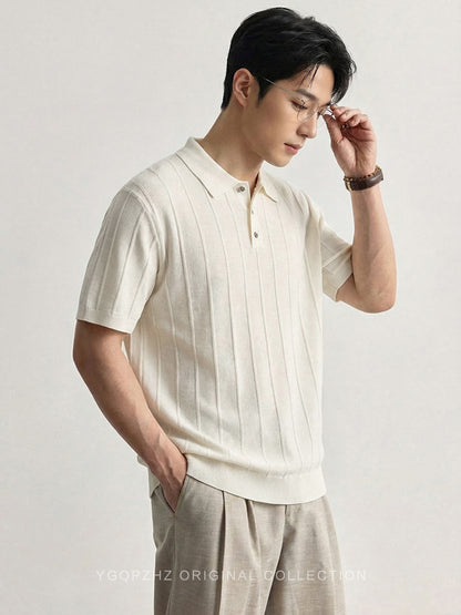 Mens Ice Silk Polo Shirt