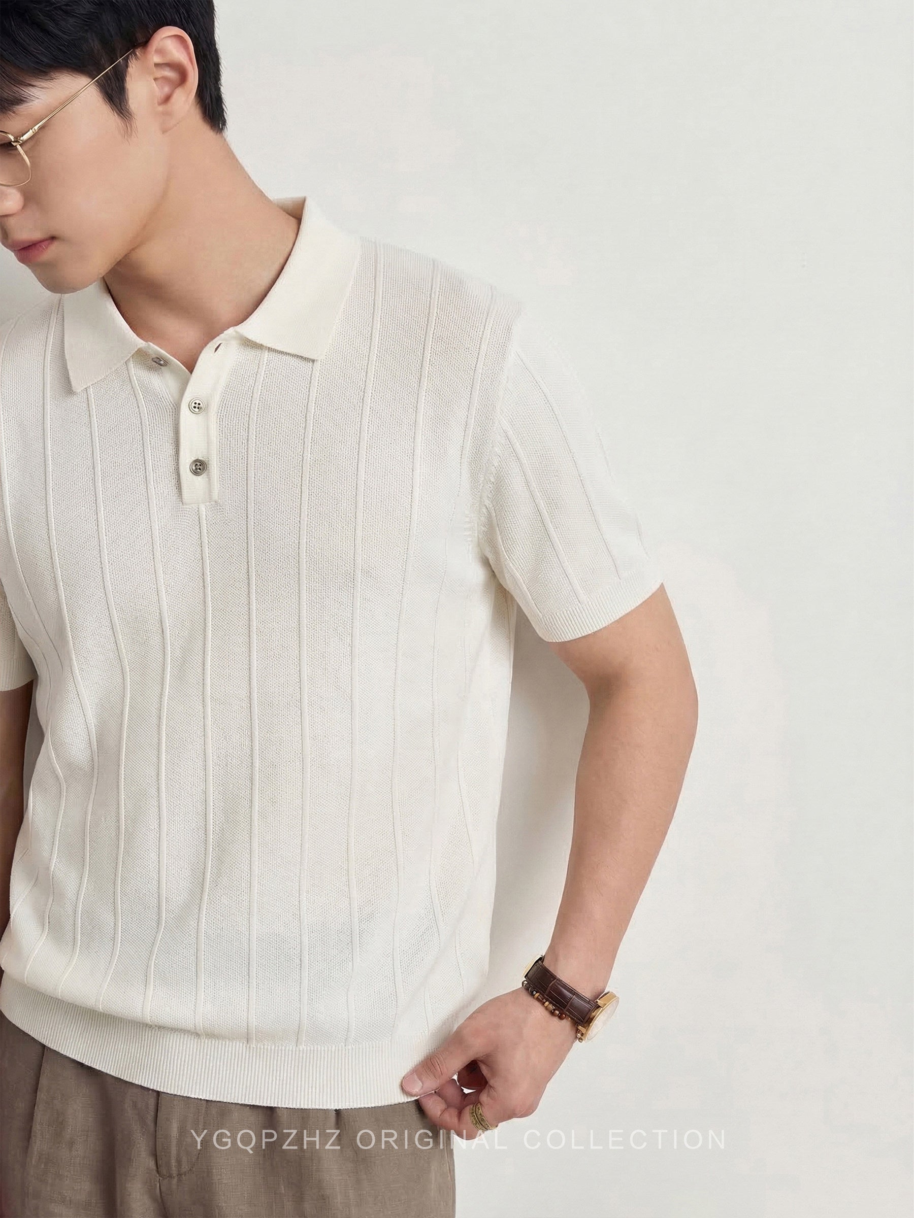 Mens Ice Silk Polo Shirt