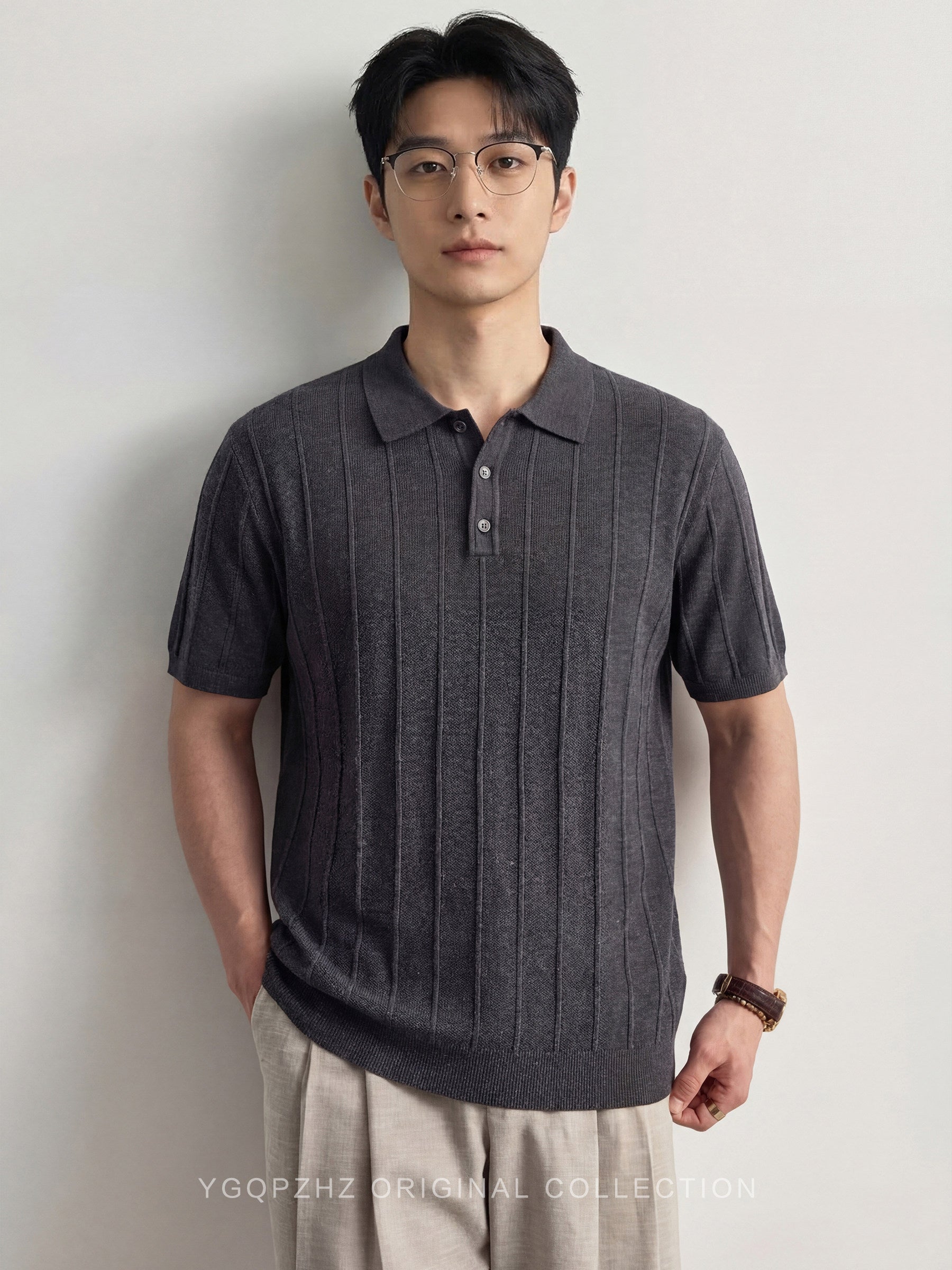 Mens Ice Silk Polo Shirt