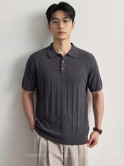 Mens Ice Silk Polo Shirt