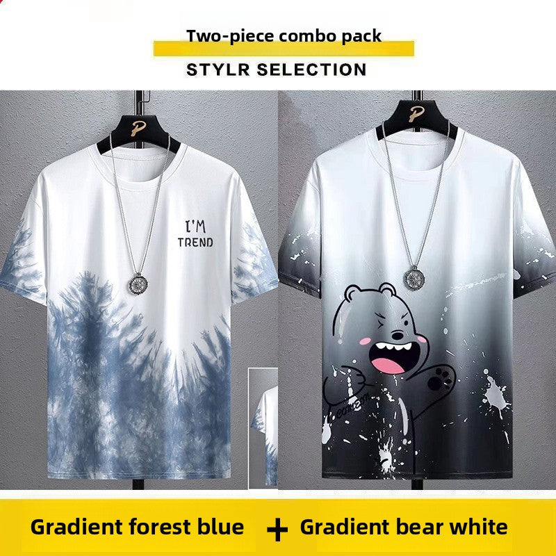 Mens Ice Silk Short Sleeve T-Shirt