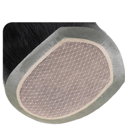 Mens Invisible Hairpiece Hand Tied