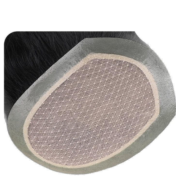 Mens Invisible Hairpiece Hand Tied