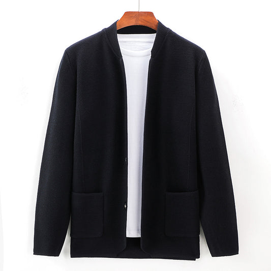 Mens Knit Cardigan Jacket