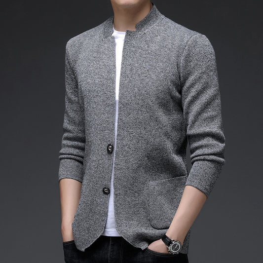 Mens Knit Cardigan Jacket