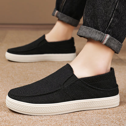 Mens Knit Slip On Casual Shoes