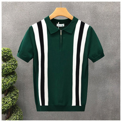 Mens Knitted Polo Shirt