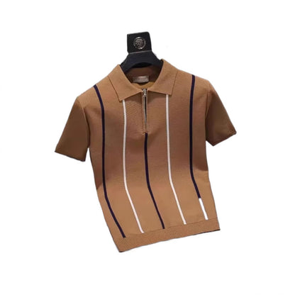 Mens Knitted Polo Shirt