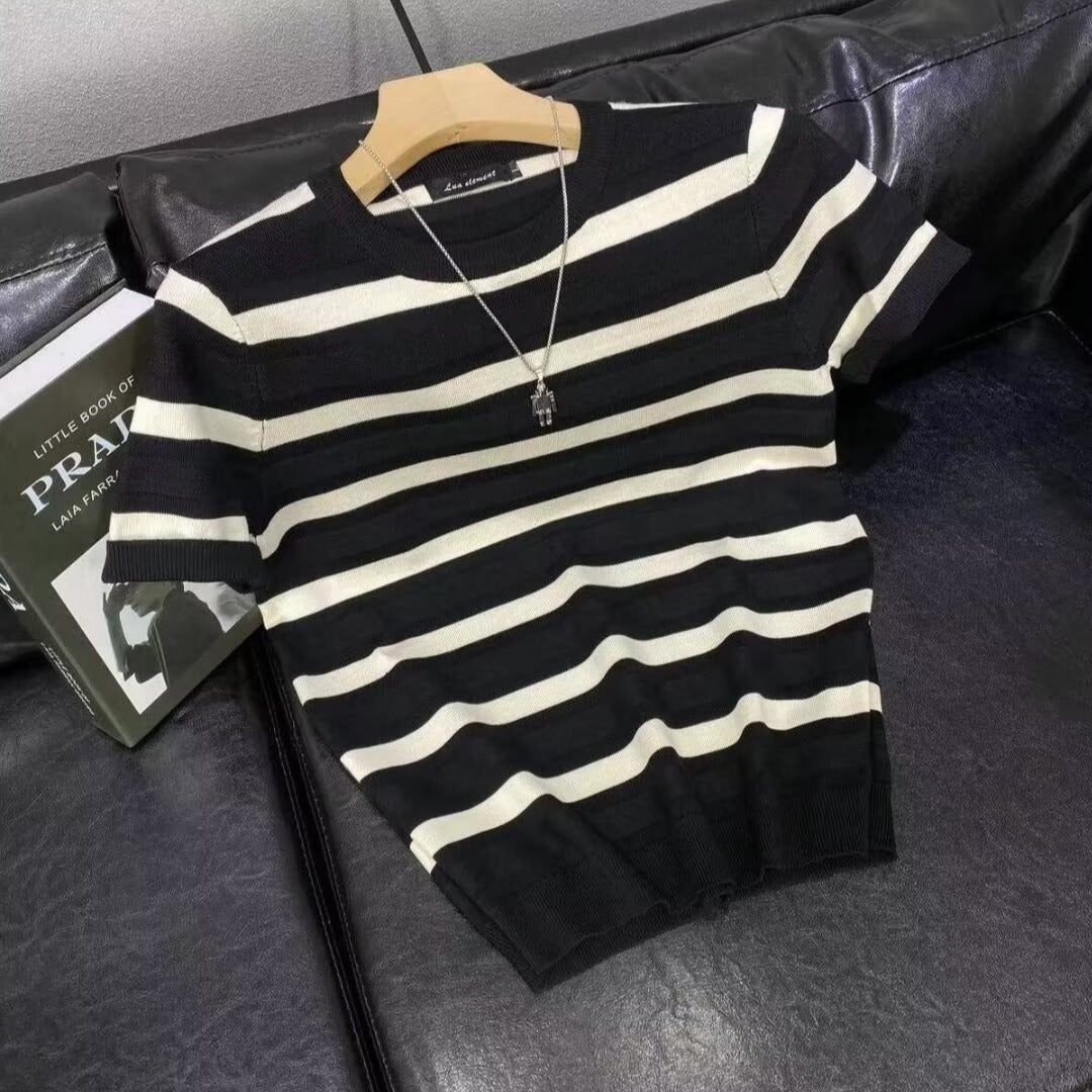 Mens Knitted Polo Shirt