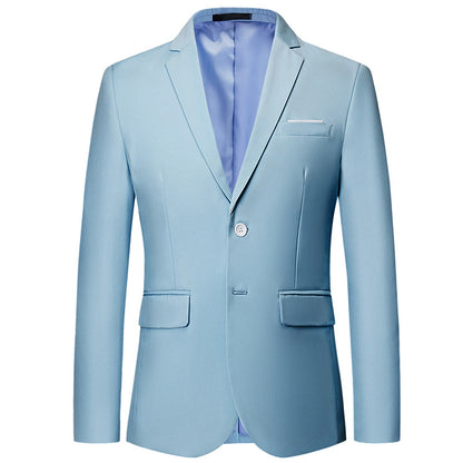 Mens Korean-style Two-button Suit Jacket