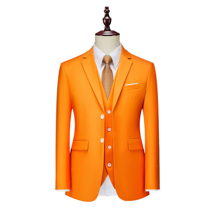 Mens Korean-style Two-button Suit Jacket