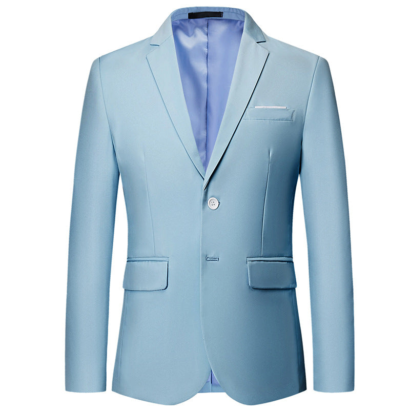 Mens Korean-style Two-button Suit Jacket