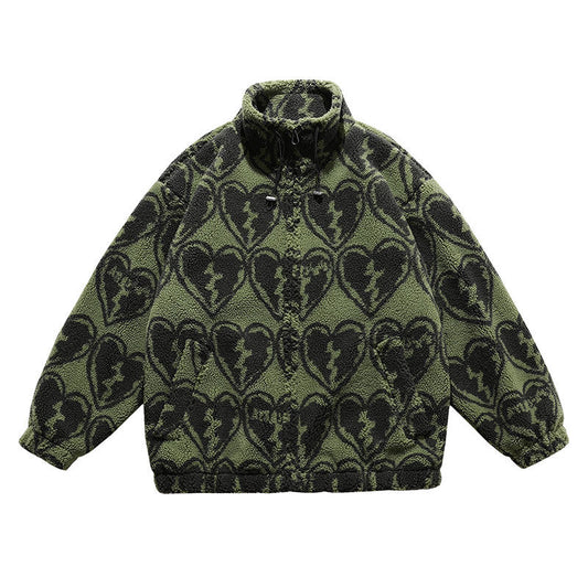 Mens Lamb Wool Printed Jacket
