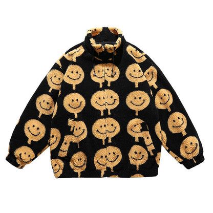 Mens Lamb Wool Printed Jacket
