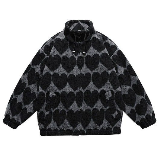 Mens Lamb Wool Printed Jacket