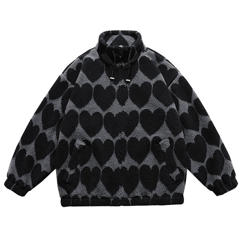 Mens Lamb Wool Printed Jacket
