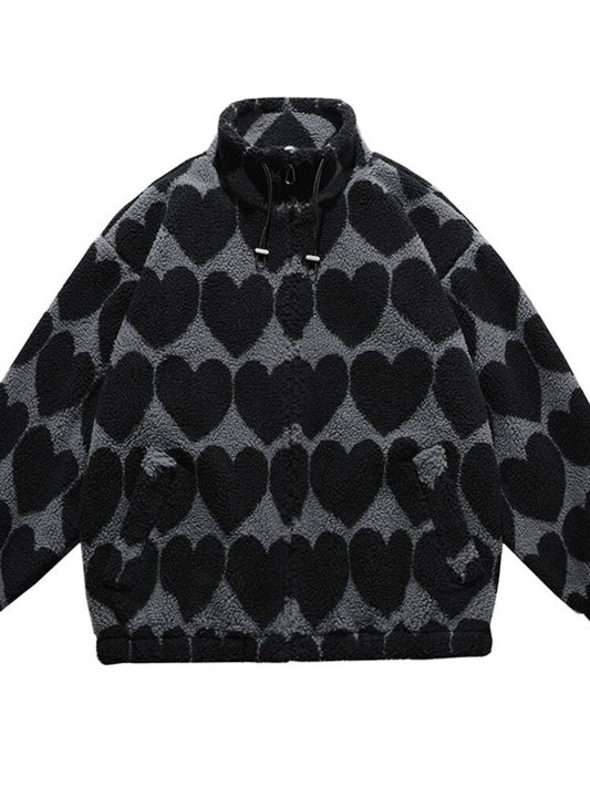 Mens Lamb Wool Printed Jacket