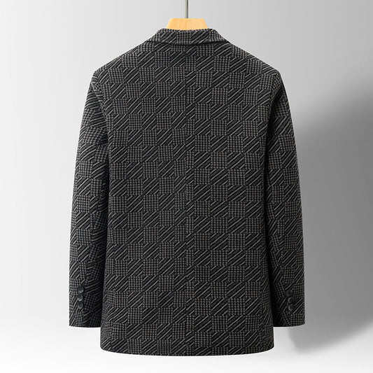 Mens Lapel Cotton Jacket