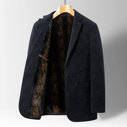 Mens Lapel Cotton Jacket