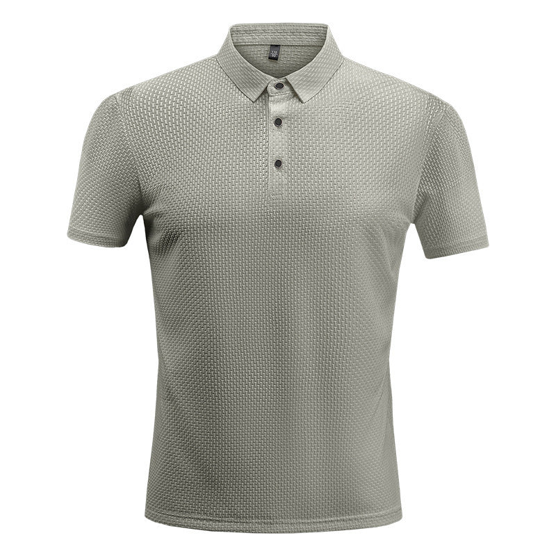 Mens Lapel Polo Shirt Short Sleeve