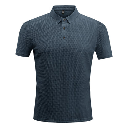 Mens Lapel Polo Shirt Short Sleeve