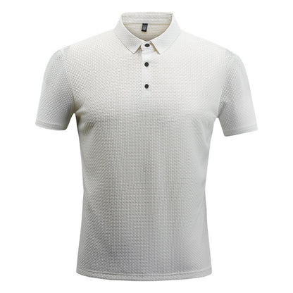 Mens Lapel Polo Shirt Short Sleeve
