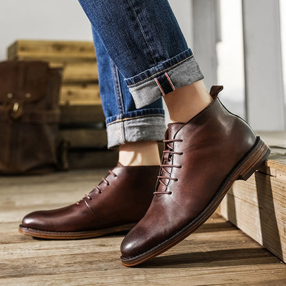 Mens Leather Boots