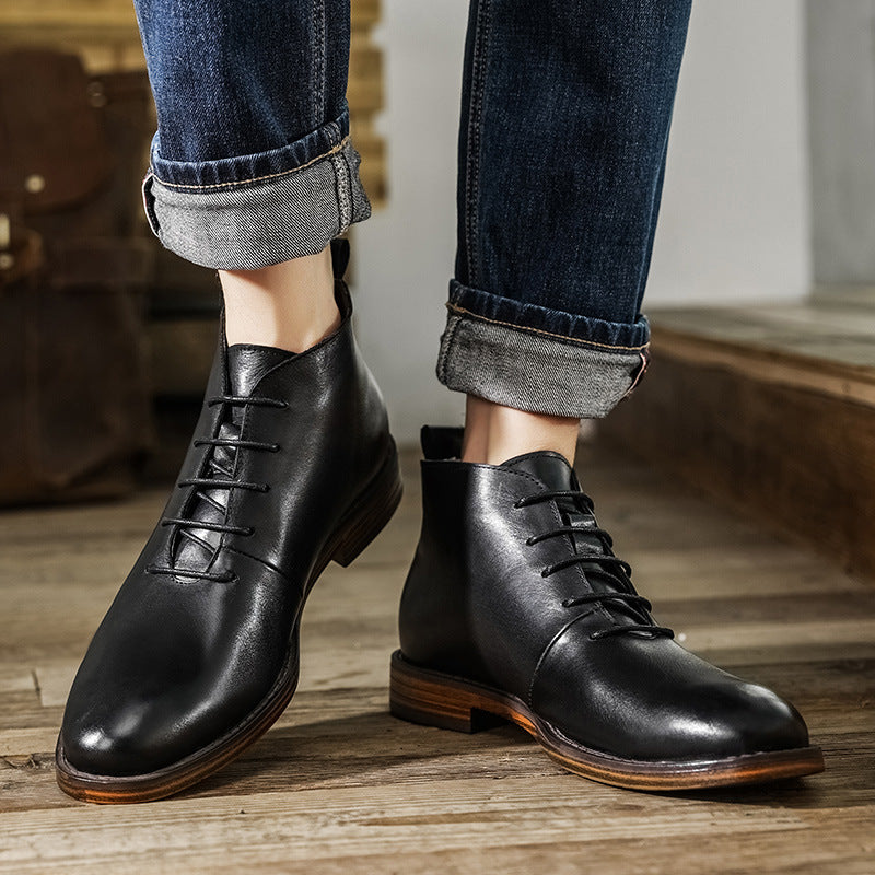Mens Leather Boots