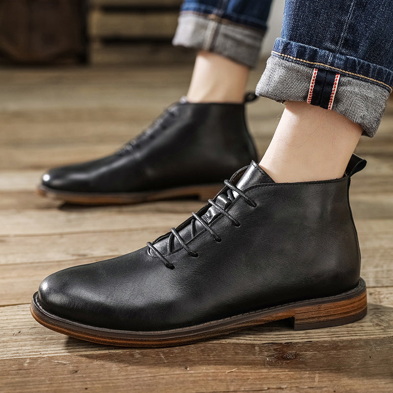 Mens Leather Boots