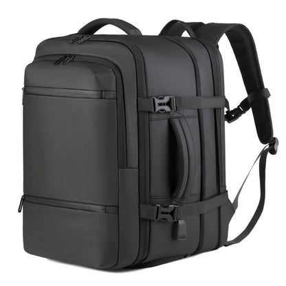 Mens Leather Business Laptop Backpack