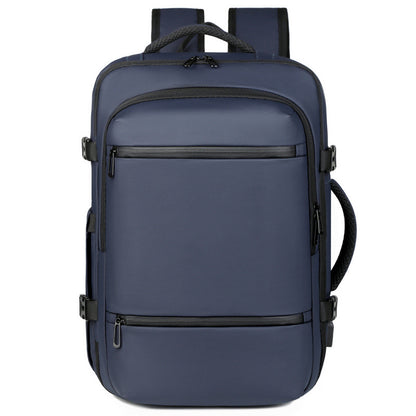 Mens Leather Business Laptop Backpack