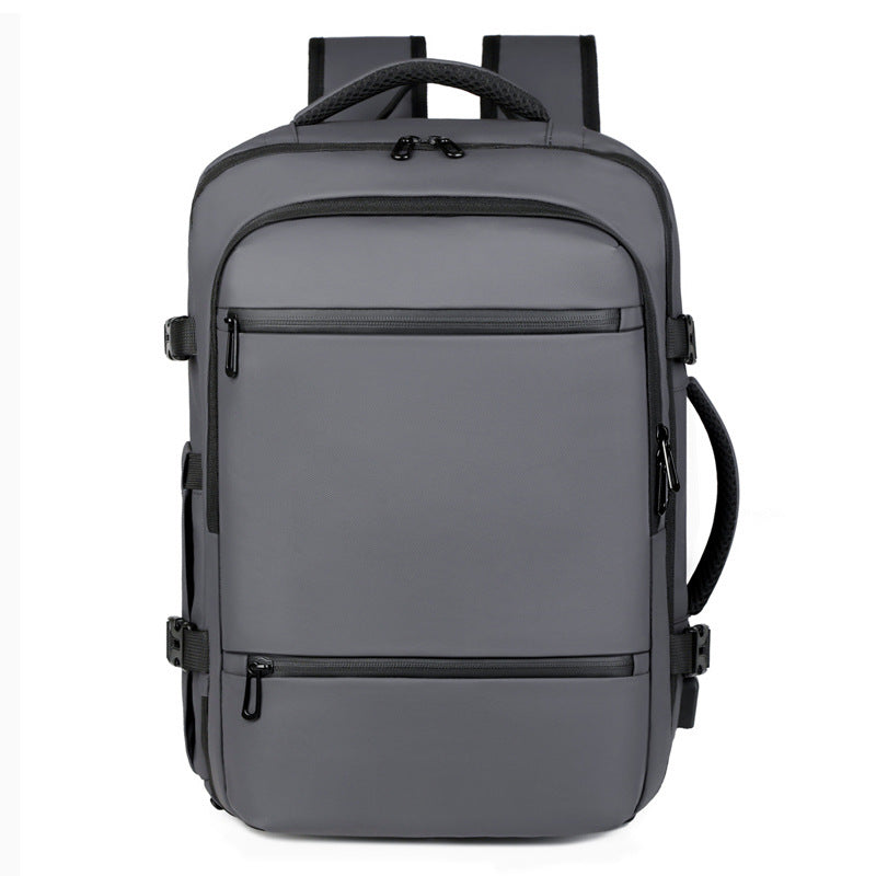 Mens Leather Business Laptop Backpack