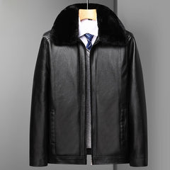 Black fur collar