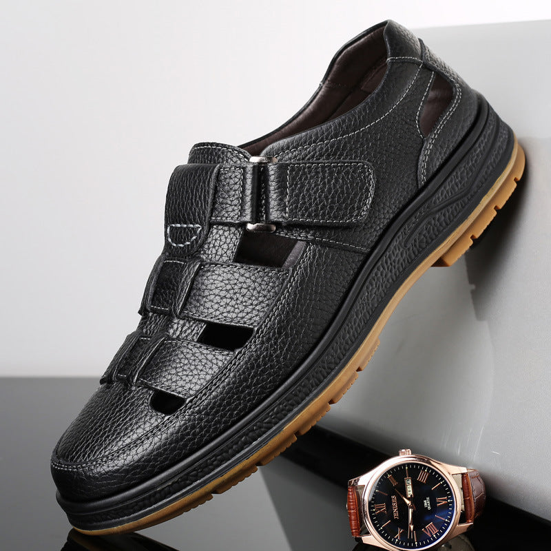 mens leather sandals