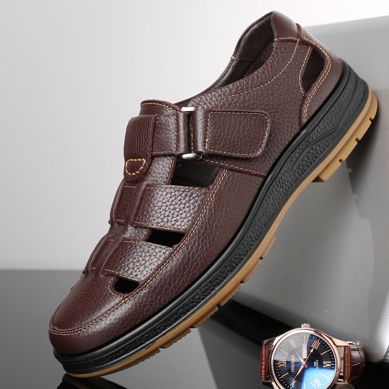 mens leather sandals