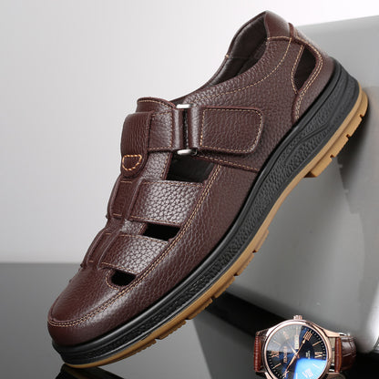 mens leather sandals