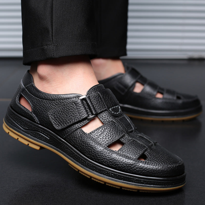 mens leather sandals