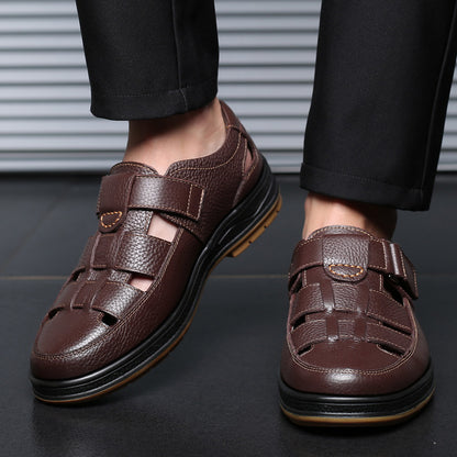 mens leather sandals
