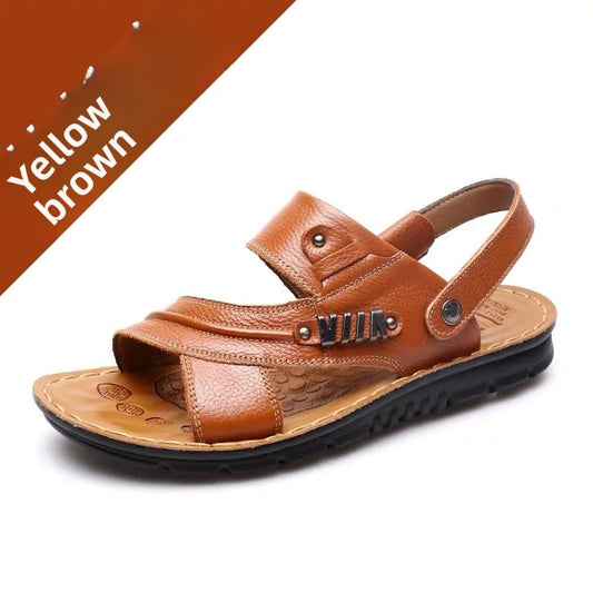 mens leather sandals
