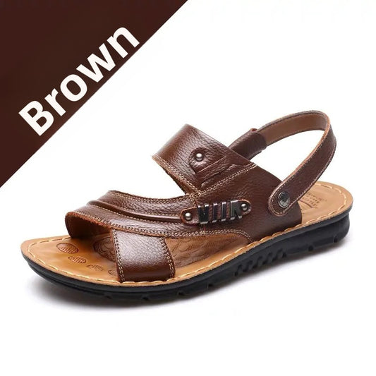 mens leather sandals
