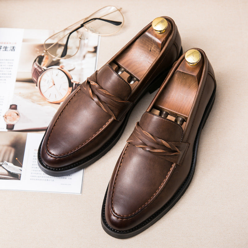 Mens Leather Slip-On Shoes