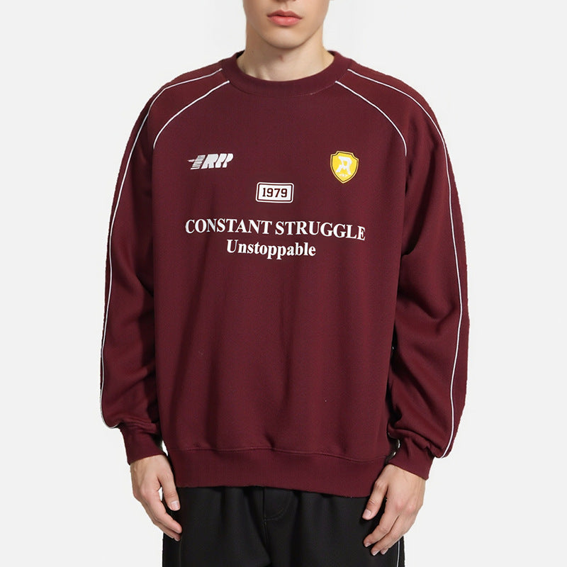 Mens Letter Print Cotton Sweatshirt