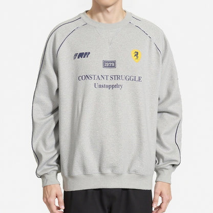 Mens Letter Print Cotton Sweatshirt