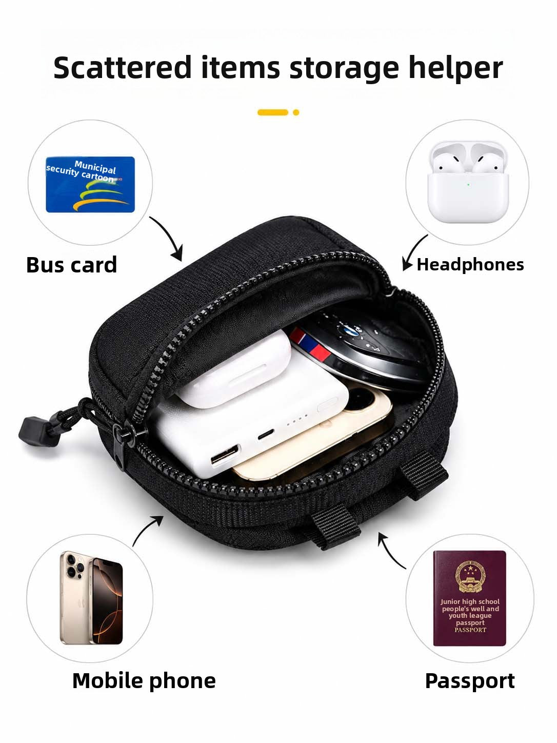 Mens Lightweight Nylon Chest Bag